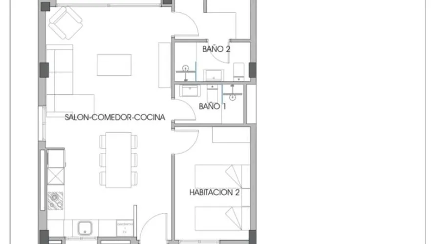 Apartamento de 2 dormitorios en Finestrat, Spain No. 749 № 7