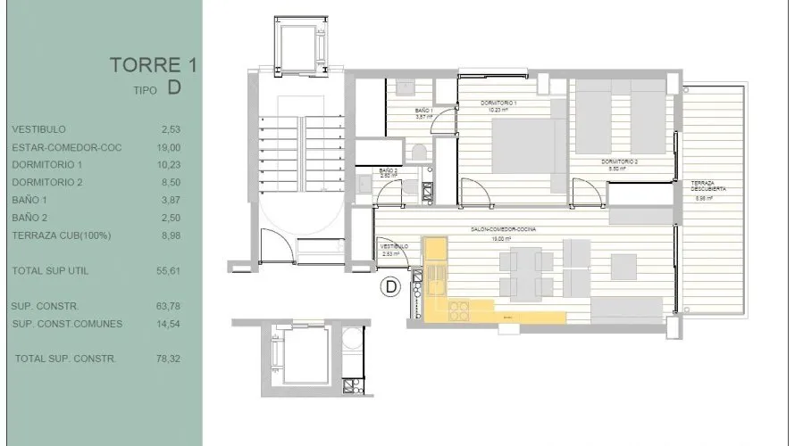Apartamento de 2 dormitorios en Guardamar del Segura, Spain No. 1383 № 4