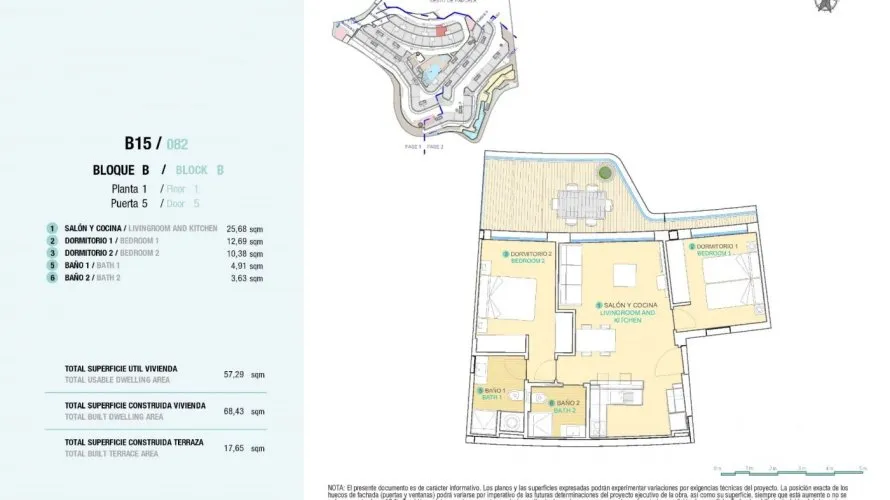 Apartamento de 2 dormitorios en Águilas, Spain No. 295 № 8