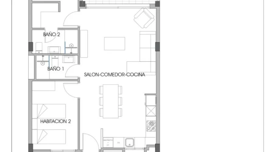 Apartamento de 2 dormitorios en Finestrat, Spain No. 749 № 10