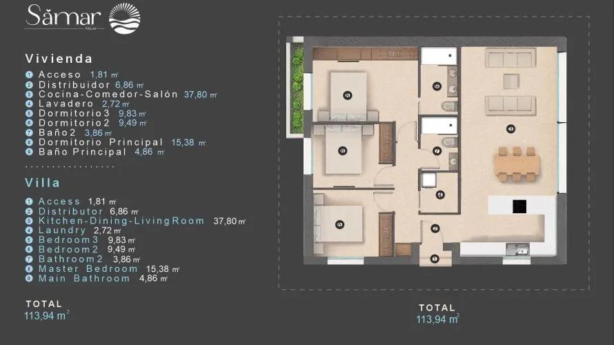 Villa de 3 dormitorios en Alicante, Spain No. 90 № 4