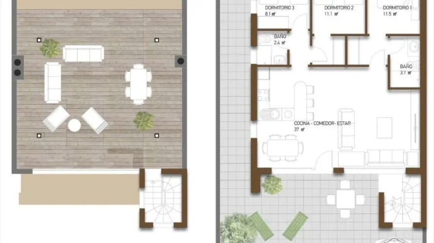 Villa de 3 dormitorios en Fuente Álamo de Murcia, Spain No. 1320 № 21