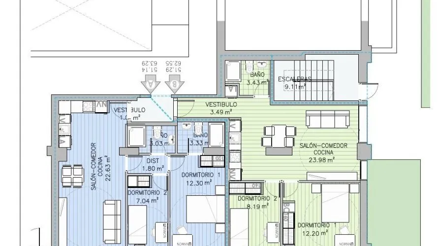 Apartamento de 2 dormitorios en Madrid, Spain No. 856 № 15