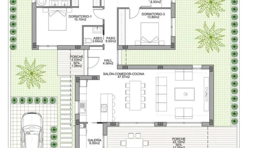 Villa de 3 dormitorios en Benijófar, Spain No. 320 № 6