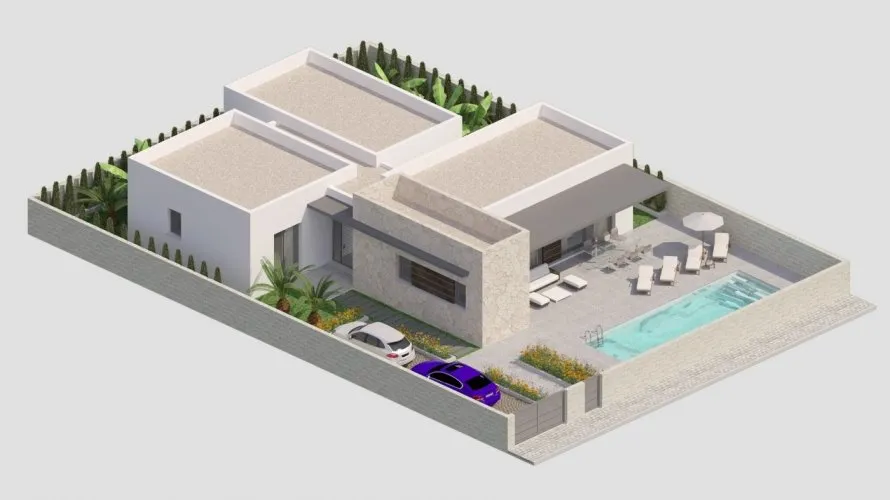 Villa de 3 dormitorios en Benijófar, Spain No. 320 № 2