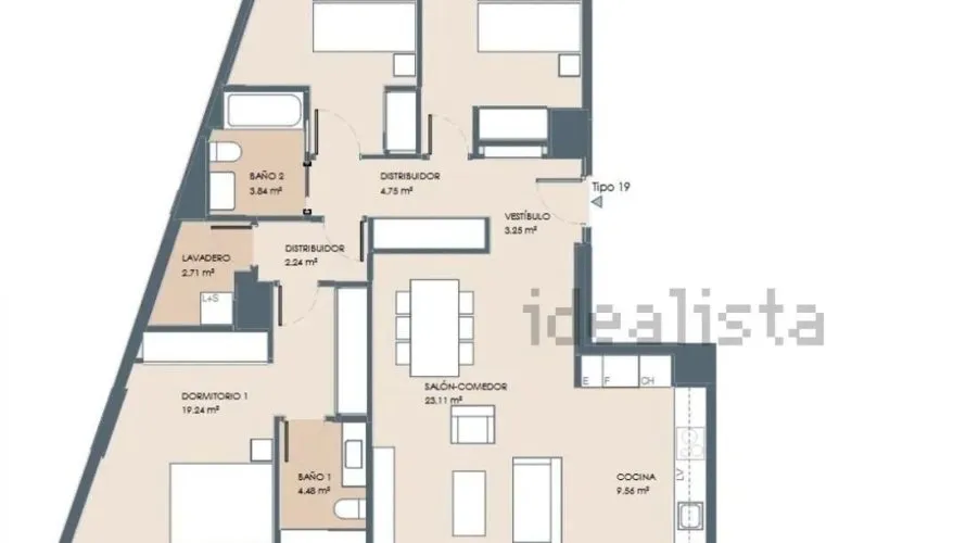 Apartment de 2 chambres à Valencia, Spain No. 929 № 23