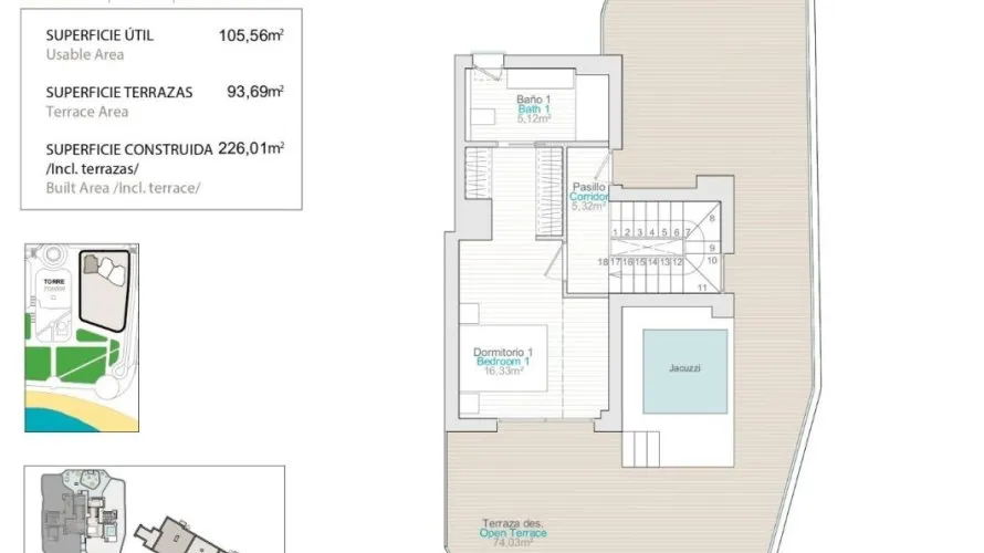 Penthouse de 3 chambres à Villajoyosa, Spain No. 924 № 7