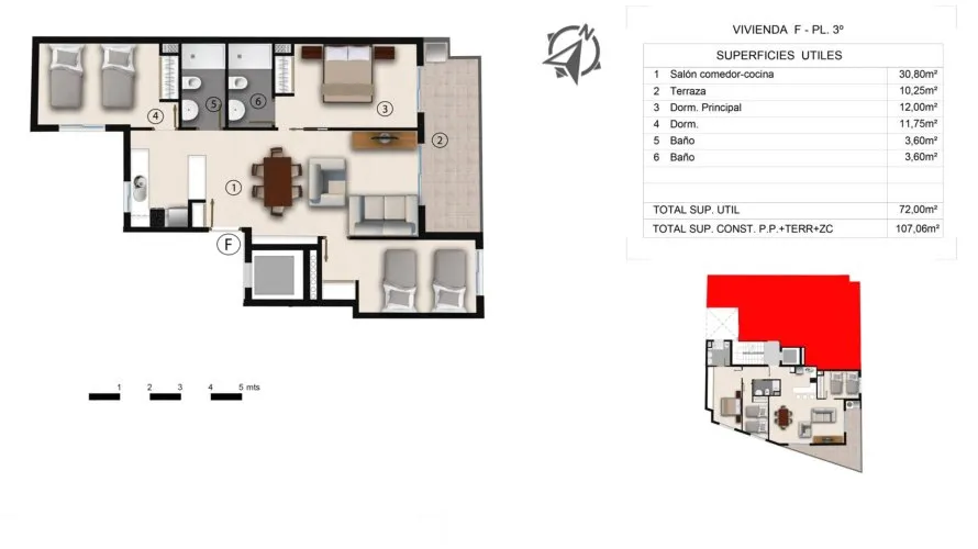 Apartment de 3 chambres à Alegria Residencial XX Torrevieja, Spain No. 72