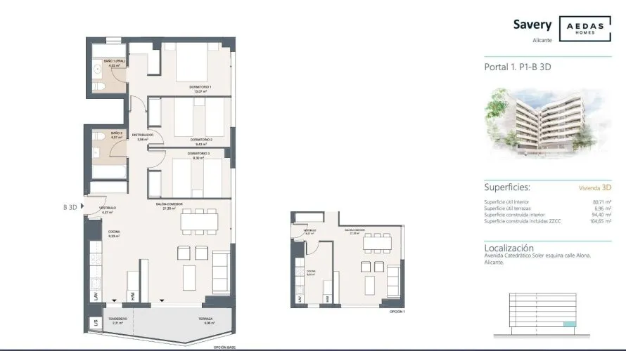 Apartment de 3 chambres à Alicante, Spain No. 1193 № 17