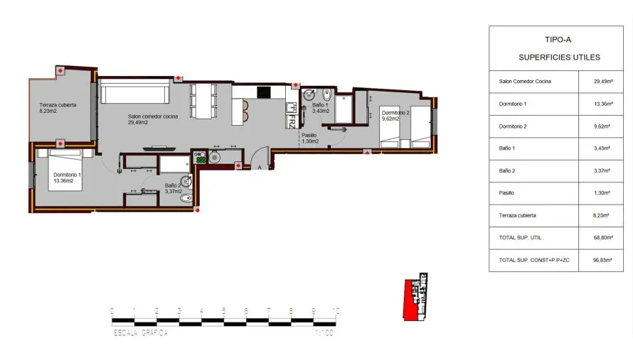 Apartment de 2 chambres à Alegria Residencial XIX Torrevieja, Spain No. 64