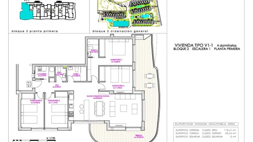 Apartment de 4 chambres à Playa Flamenca II, Spain No. 918 № 8