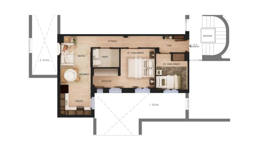 Apartment de 2 chambres à Madrid, Spain No. 999 № 19