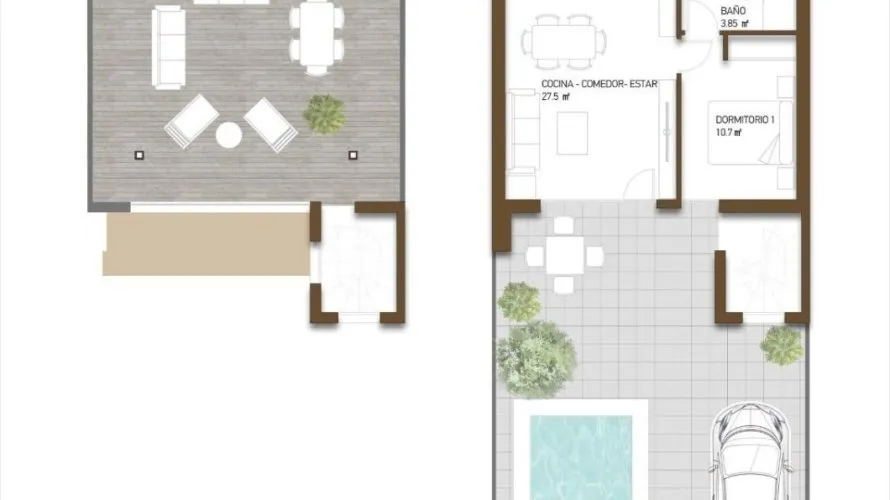 Villa de 2 chambres à Fuente Alamo de Murcia, Spain No. 1319 № 9