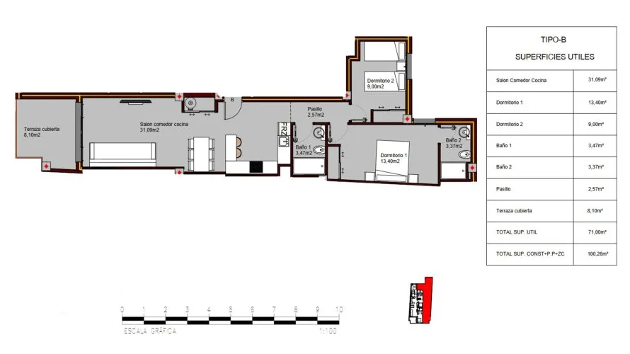 Apartment de 2 chambres à Alegria Residencial XIX Torrevieja, Spain No. 65