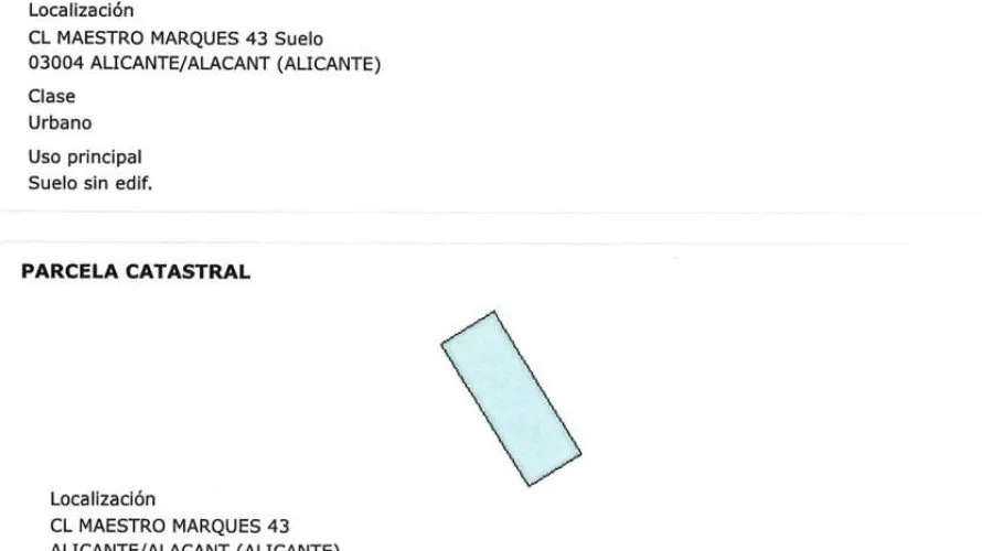 Land plot de à Alicante, Spain No. 1366