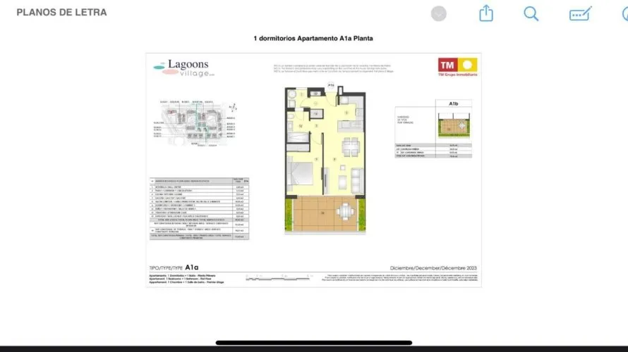 Квартира с 1 спальней в Торревьеха, Испания №1452 № 5
