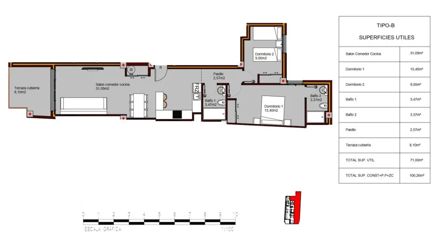 Квартира с 2 спальнями в Alegria Residencial XIX, Торревьеха, Испания №67