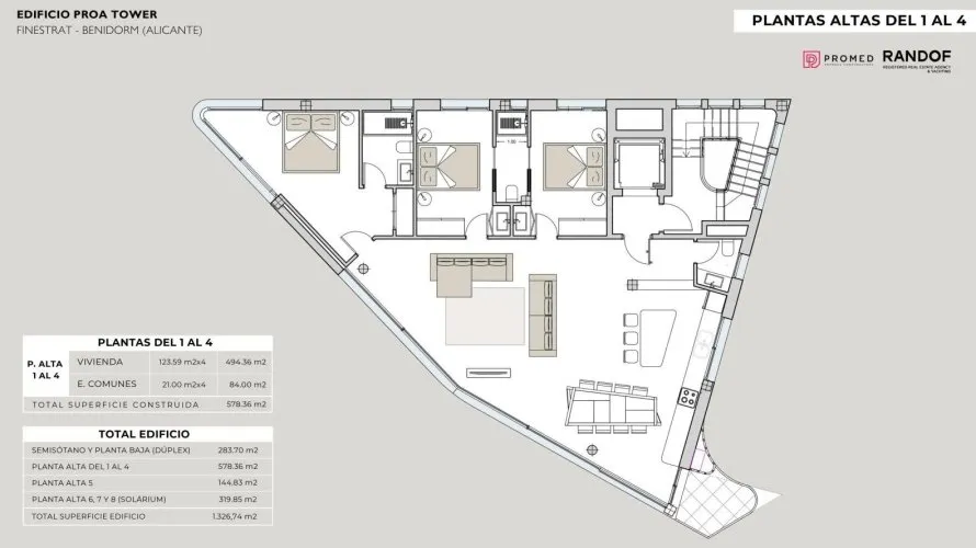 3 bedrooms penthouse for sale, Finestrat, Spain No. 766 № 12