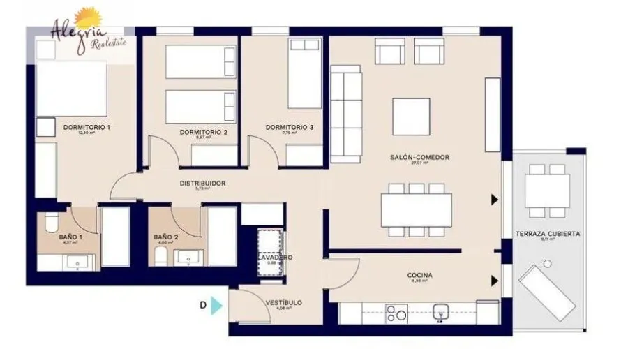 3 bedrooms apartment for sale, Godella, Spain No. 1342 № 9