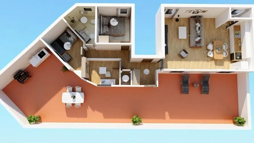 1 bedroom penthouse for sale, Manises, Spain No. 1487 № 1