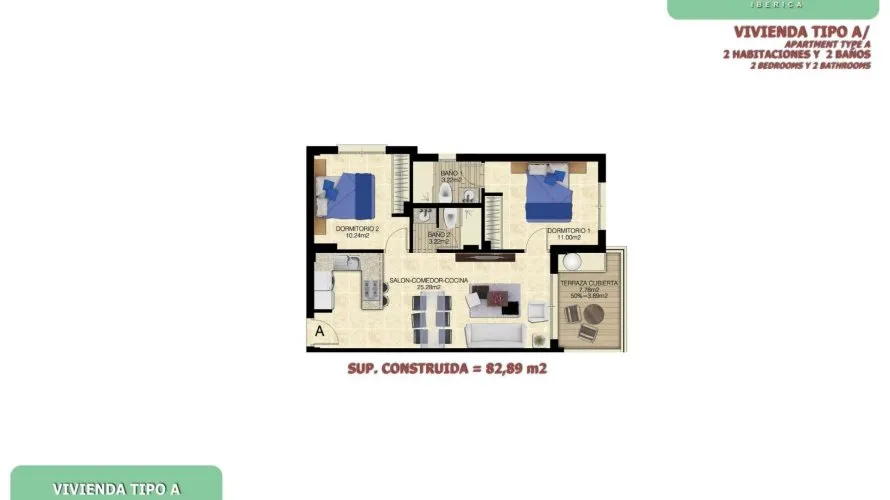 2 bedrooms apartment for sale, Torrevieja, Spain No. 1137 № 2