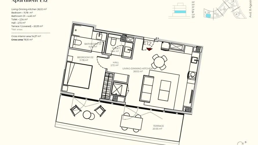 1 bedroom apartment for sale, Talamanca, Spain No. 1267 № 12