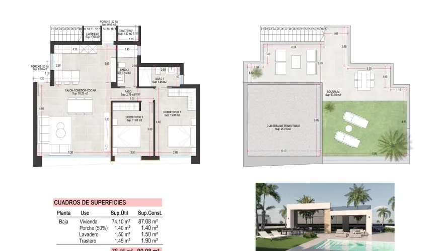 2 bedrooms villa for sale, Alhama de Murcia, Spain No. 3080 № 1