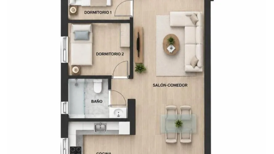 2 bedrooms apartment for sale, Torrevieja, Spain No. 3442 № 1